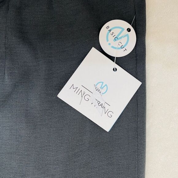 NWT Ming Wang Plus Size Basic Cut Dress Pants in Gray Size 1X - Picture 6 of 11